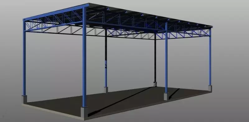 Steel Parking Shade / Shed / Carport - Tripple car